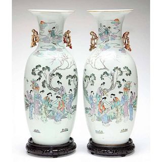 Pair of Chinese Floor Vases
