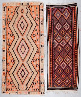 2 Semi-Antique West Persian Kilims