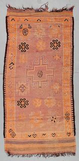 Vintage Moroccan Rug: 3'3'' x 6'8''