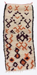 Vintage Moroccan Rug: 2'0'' x 4'5''