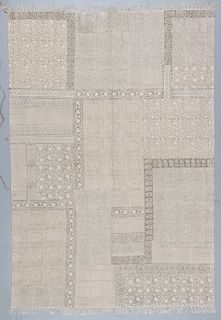 Vintage Moroccan Ground Cloth: 5'4'' x 7'9''