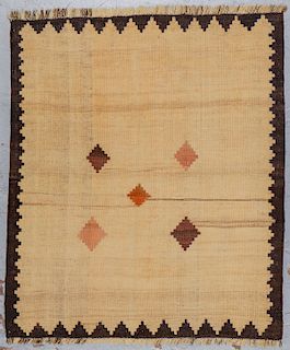 Vintage Shiraz Kilim: 3'6'' x 4'2''