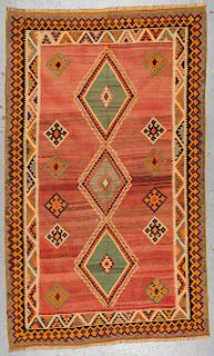 Vintage Shiraz Kilim: 4'10'' x 8'0''