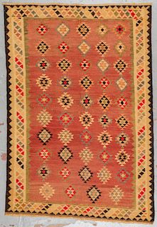 Vintage Shiraz Kilim: 4'4'' x 6'4''