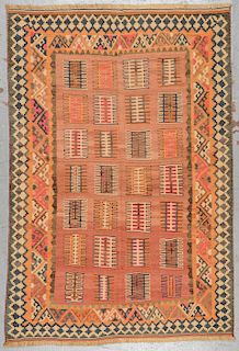 Vintage Shiraz Kilim: 4'6'' x 6'7''