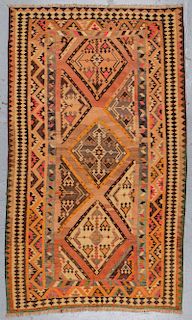 Vintage Shiraz Kilim: 5'3'' x 9'0''