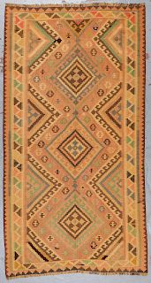Vintage Shiraz Kilim: 4'8'' x 8'10''