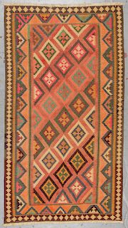 Vintage Shiraz Kilim: 4'10'' x 8'8''