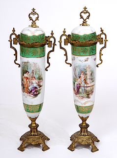 Porcelain Covered Compote