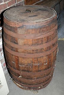 Early Jack Daniel's Barrel with Lid