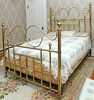 Ornate Brass Bed