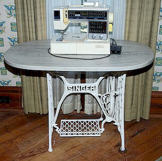 Marble and Cast Iron Dressing Table