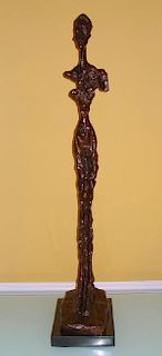 SWISS LARGE BRONZE SCULPTURE A. GIACOMETTI
