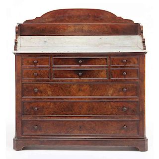 English Victorian Marble Top Dresser