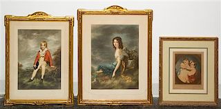 A Collection of Framed Decorative Works 25 1/4 x 21 1/4 inches (of largest).