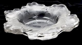 * A Lalique Coupe Width 12 1/8 inches.