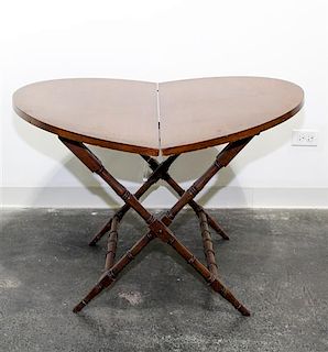 A Mahogany Coaching Table Height overall 26 inches.