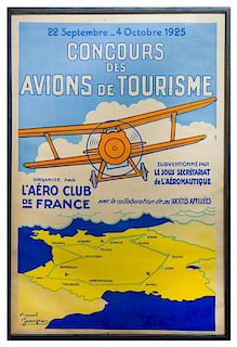 Marcel Jeanjean, (French, b. 1893), French Aviation Poster