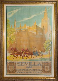 Miguel Angel del Pino Sarda, (Spanish, 1890-1973), Seville: Spring Festivals and Holy Week, 1923