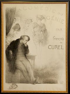 Charles Leandre, (French, 1892-1934), La Comedie de Genie par Francois de Curel, 1921