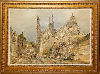 Jan de Vogel, (Dutch, Early 20th century), City Scene