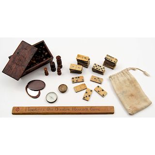 Lot of Civil War Camp Items with Attributions