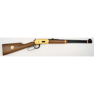 * Winchester Golden Spike Commemorative Model 1894 Saddle Ring Carbine in Box