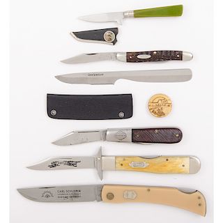 Case Pocket Knives in a Case