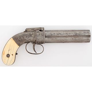 Allen's Patent Pepperbox Pistol with Ivory Grips