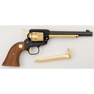 *Cased Colt Golden Spike Commemorative Single Action Army Revolver