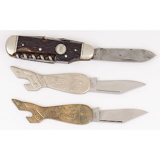 Original Remington and Two Newer Remington Pocket Knives 