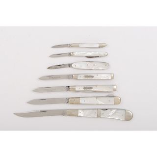 7 Mother-of-Pearl Pocket Knives