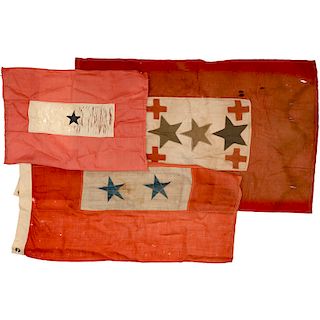Mother Flags Sons in Service Flags, One, Two, and Three Star Examples
