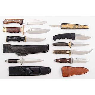 Assorted Stainless Steal Fixed Blade Knifes