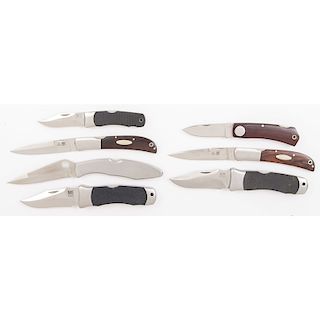 7 Japanese Pocket Knives 
