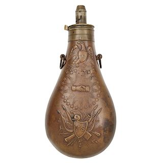 Ames 1838 U.S.Peace Flask