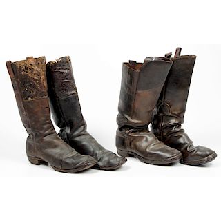 Two Pairs of Civil War Era Boots