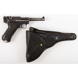 ** German Mauser P. 08 Luger Pistol with Holster