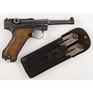 ** German Erfurt P. 08 Luger with Extra Magazines