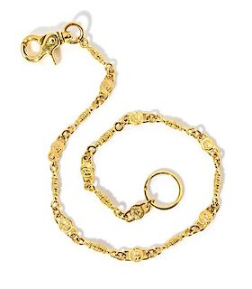 A Gianni Versace Medusa Link Pocket Chain,