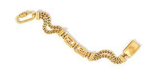 A Gianni Versace Greco Link Belt Slide Chain,, 18" x 1".