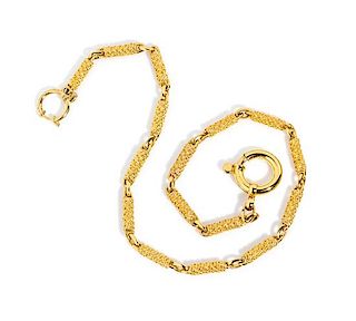 A Gianni Versace Goldtone Link Pocket Chain,