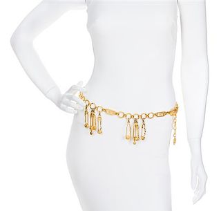 A Gianni Versace Safety Pin Link Belt,
