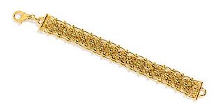 A Gianni Versace Link Bracelet, 11" X 1".