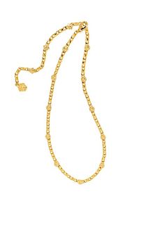 A Gianni Versace Medusa Link Necklace, Length: 26.5"; Drop: 8.5".