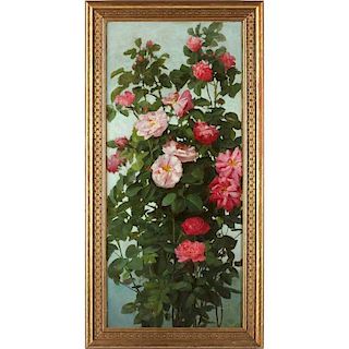 George Cochran Lambdin (PA/NY, 1830-1896), Pink Roses