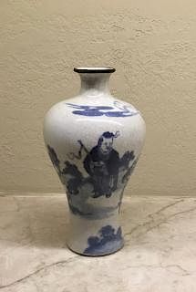 Blue and White Meiping Vase, China, Marked Yongzheng