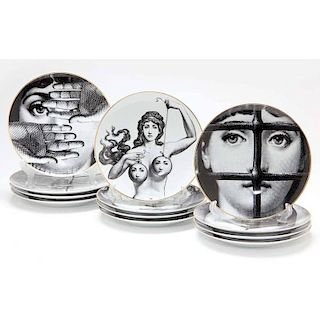 (12) Piero Fornasetti for Rosenthal "Julia" Collector's Plates