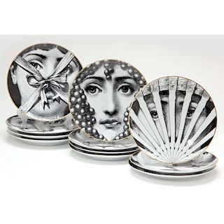 (11) Piero Fornasetti for Rosenthal "Julia" Collector's Plates