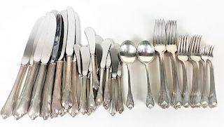 Svc 12 Wallace Grand Colonial Sterling Flatware